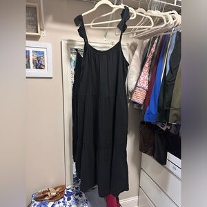 Jcrew flutter sleeve maxi dress size xl